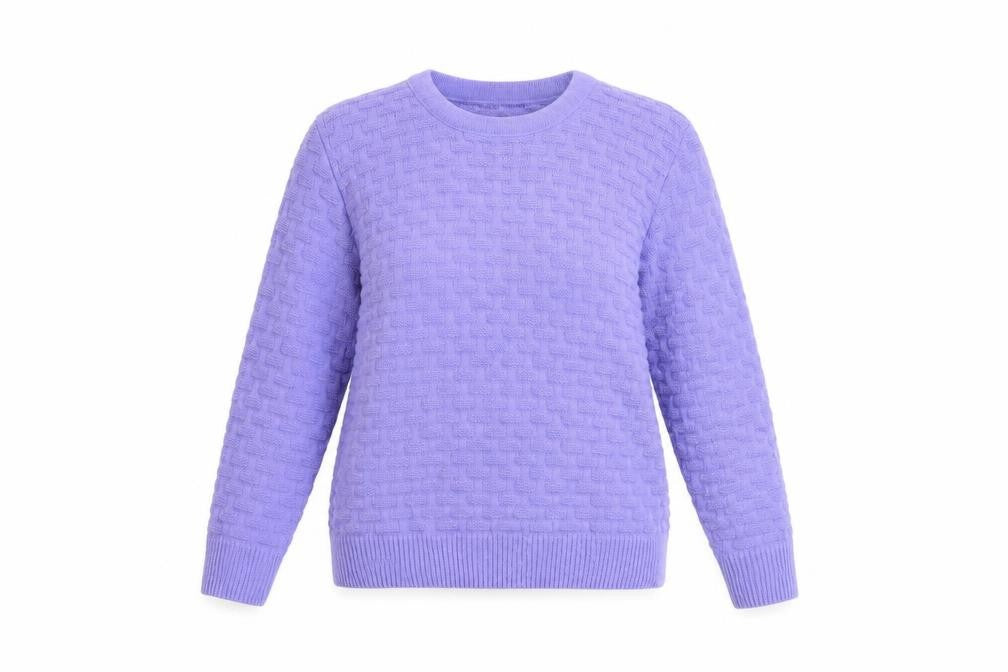 ENVY US Women's Purple Knit Pullover Jumper Size S