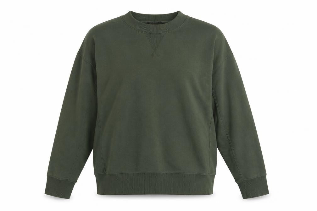 New Look Womens Green Pullover Sweatshirt UK 10 Cotton Blend Casual