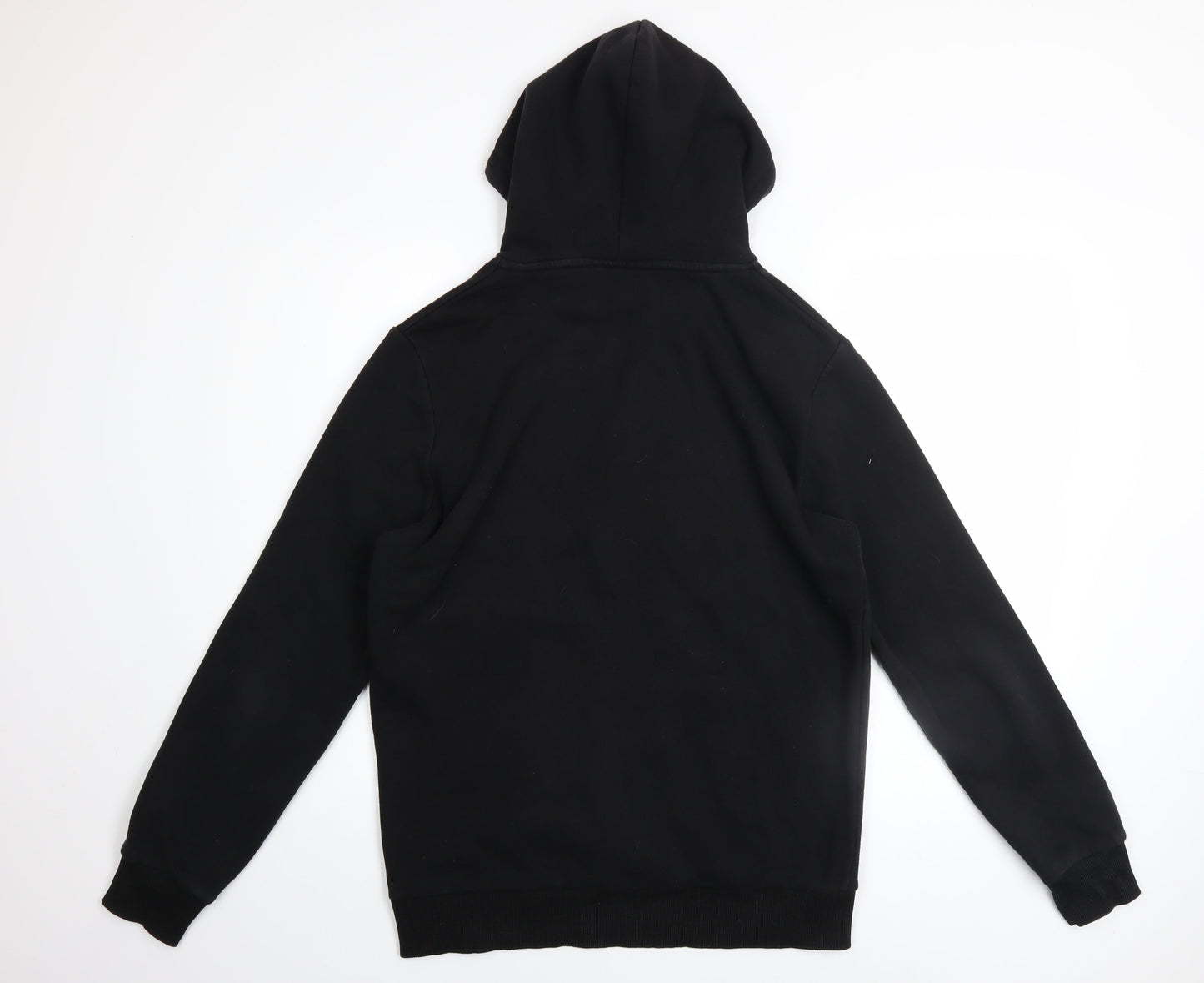 Closure London Men's Black Pullover Hoodie M Regular Fit Graphic Print
