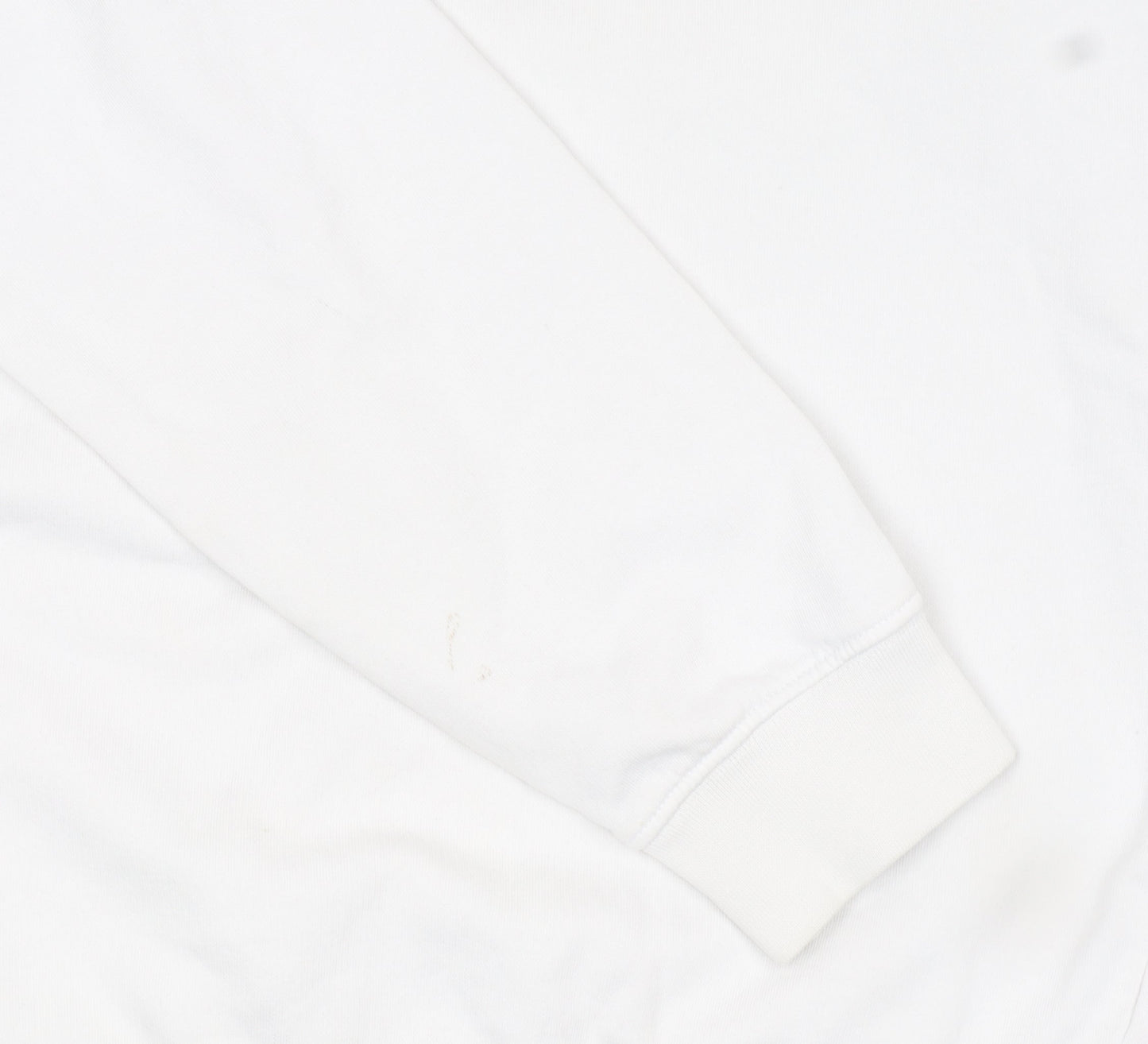 Champion Women's White Small Pullover Sweatshirt with Logo Detail
