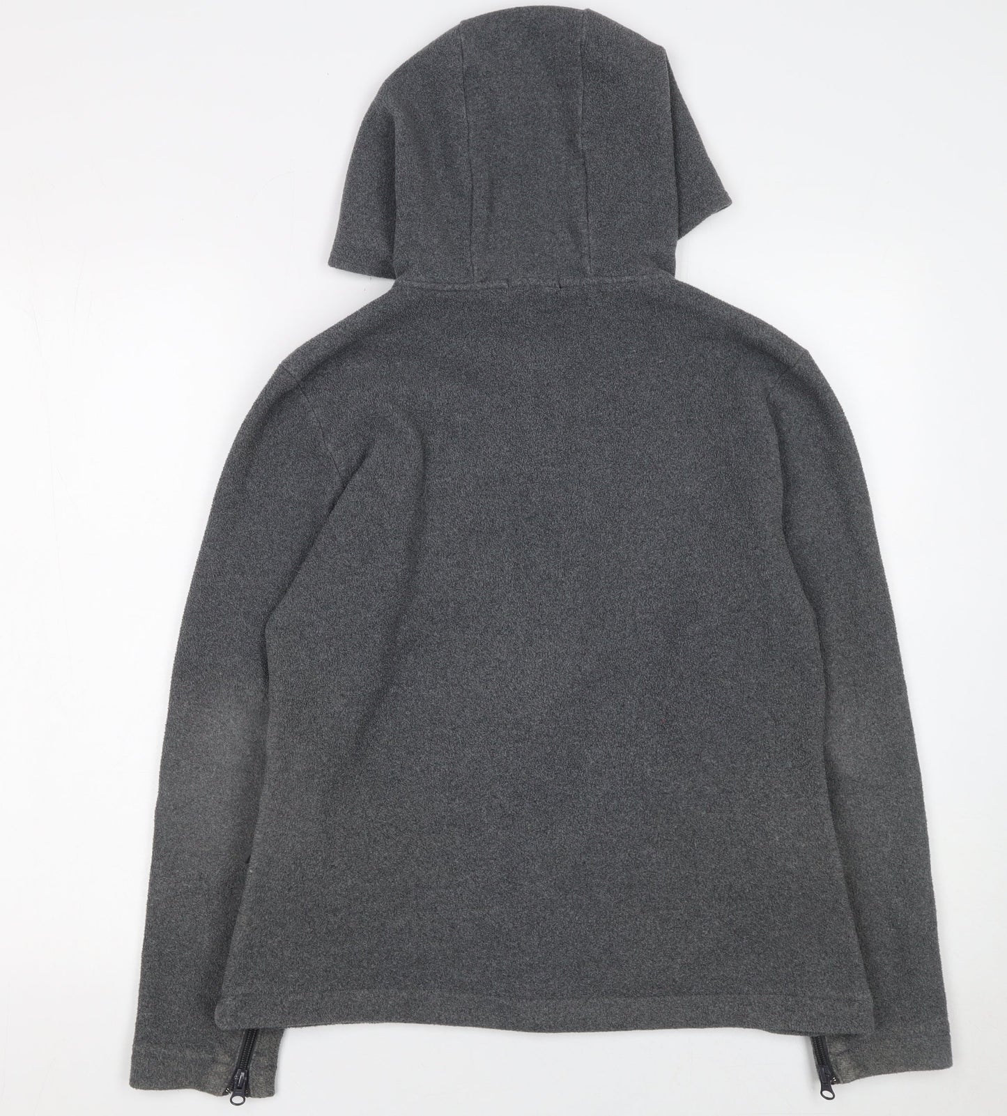 GAP Women’s Grey Full Zip Hooded Sweatshirt M Wool Blend Warm Jacket