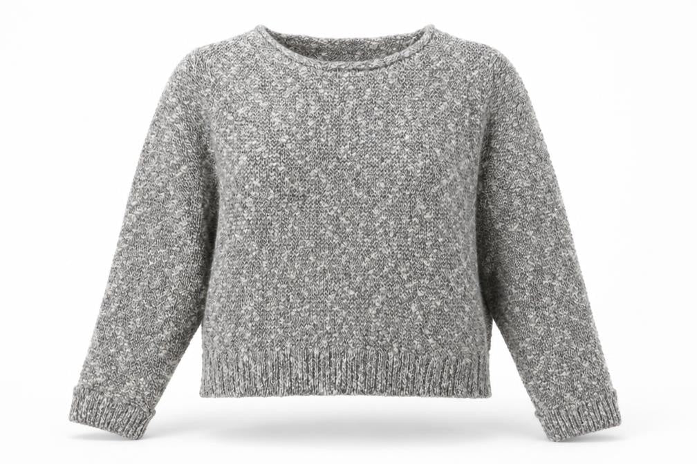 Minuet Petite Women’s Grey Chunky Knit Pullover Jumper Size L
