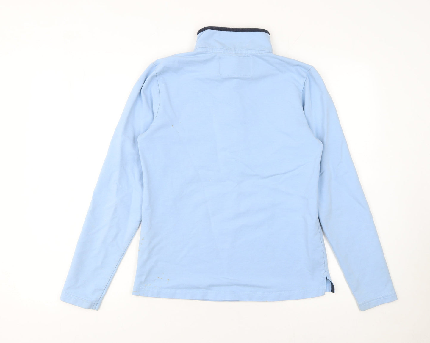 Equestrian Women's Light Blue Henley Hoodie Sweatshirt Size 8-10