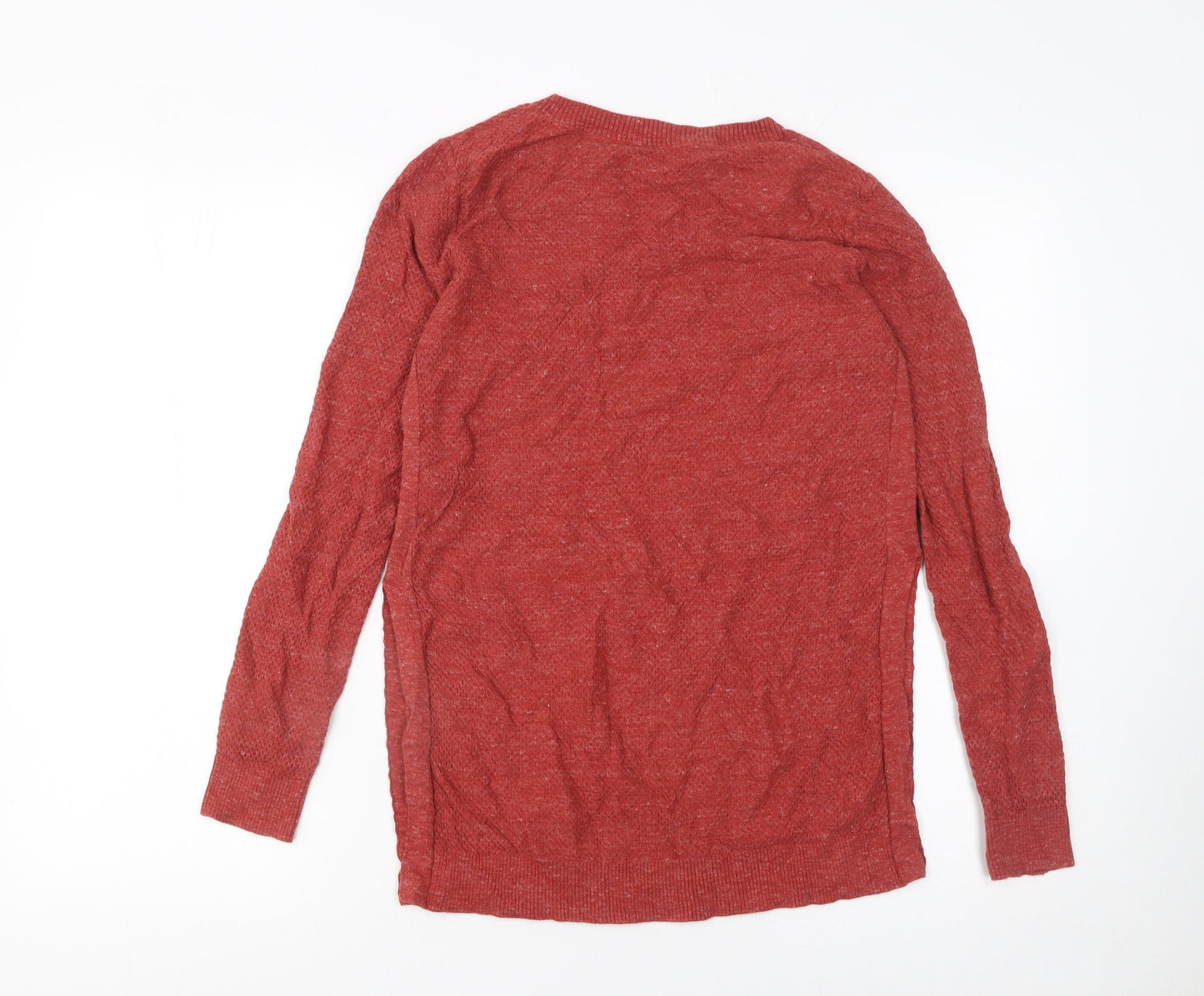 FatFace Women’s Red Cotton Crew Neck Jumper Size 8