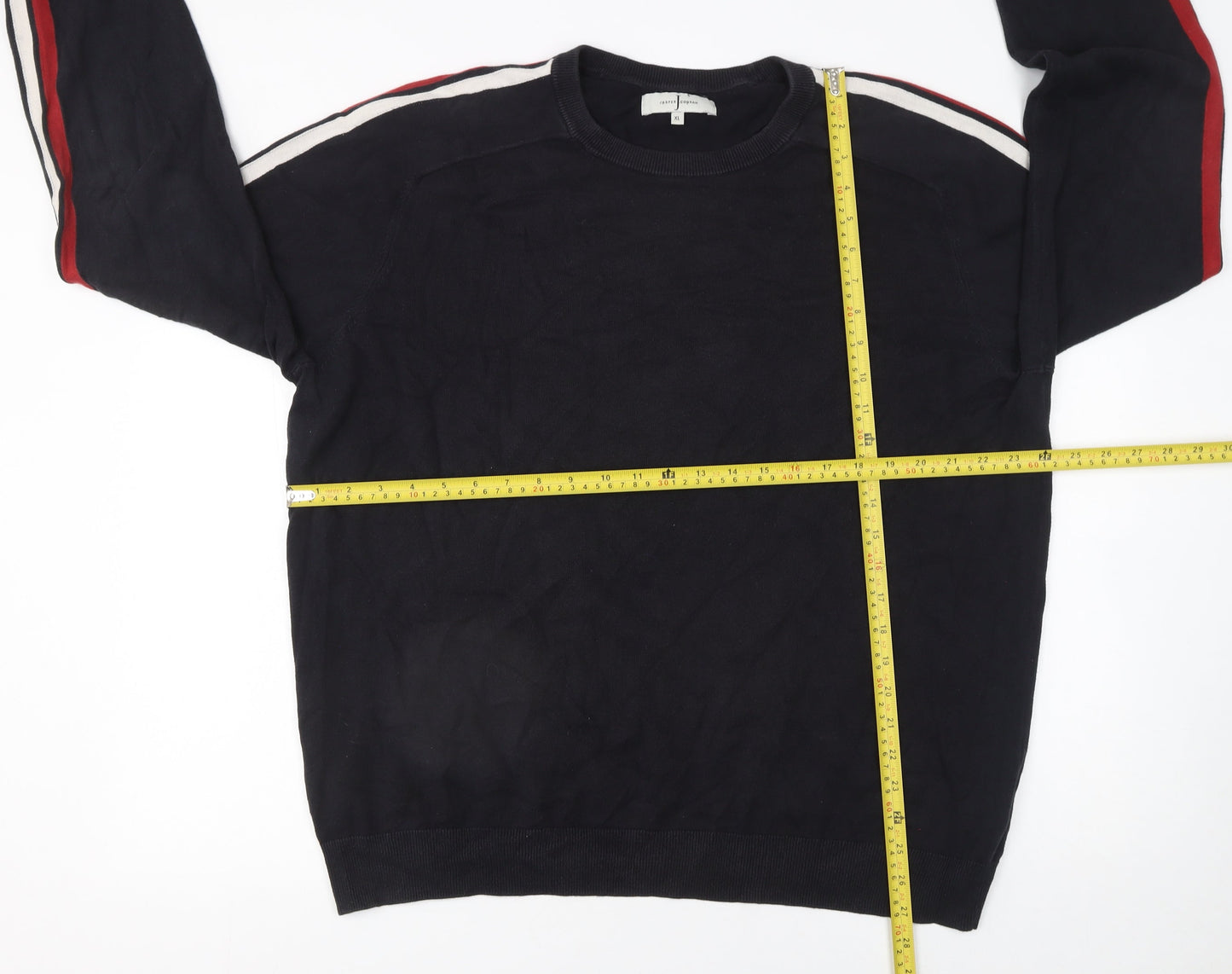 Jasper Conran Men’s Black XL Cotton Crew Neck Jumper