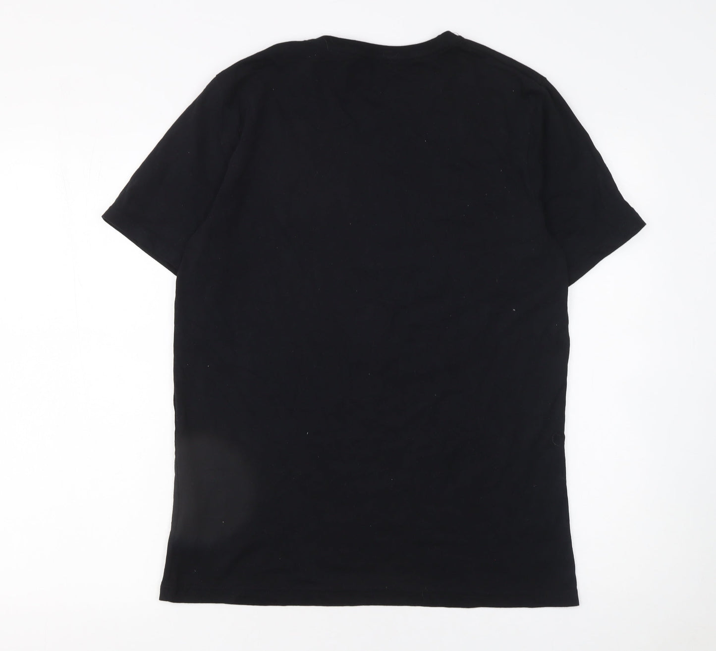 Snapback Unisex Black Tribal Graphic Cotton T-Shirt Medium