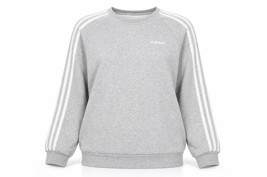 Adidas Womens Grey Crew Neck Sweatshirt XS Classic Logo Pullover