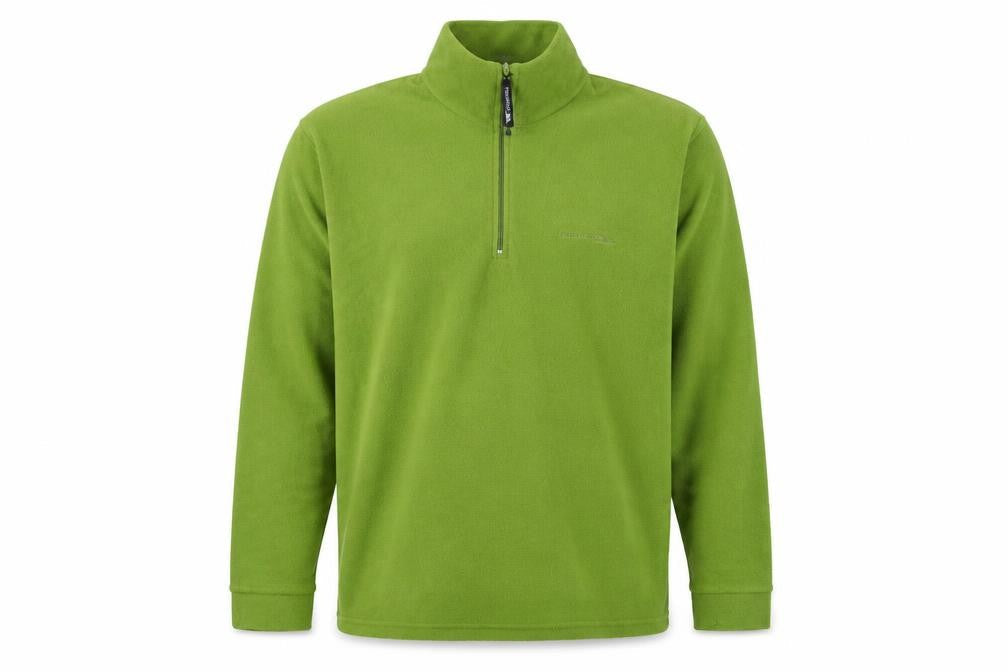 Trespass Men's Green Fleece 1/4 Zip Pullover Sweatshirt Size M