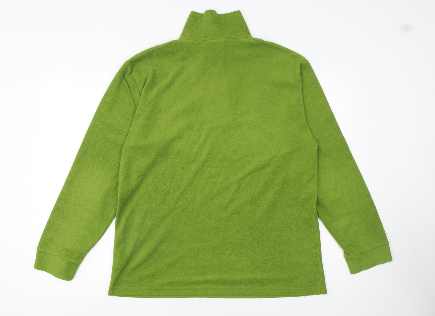 Trespass Men's Green Fleece 1/4 Zip Pullover Sweatshirt Size M
