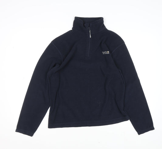 Regatta Men Blue Fleece 1/4 Zip Pullover Sweatshirt Size S