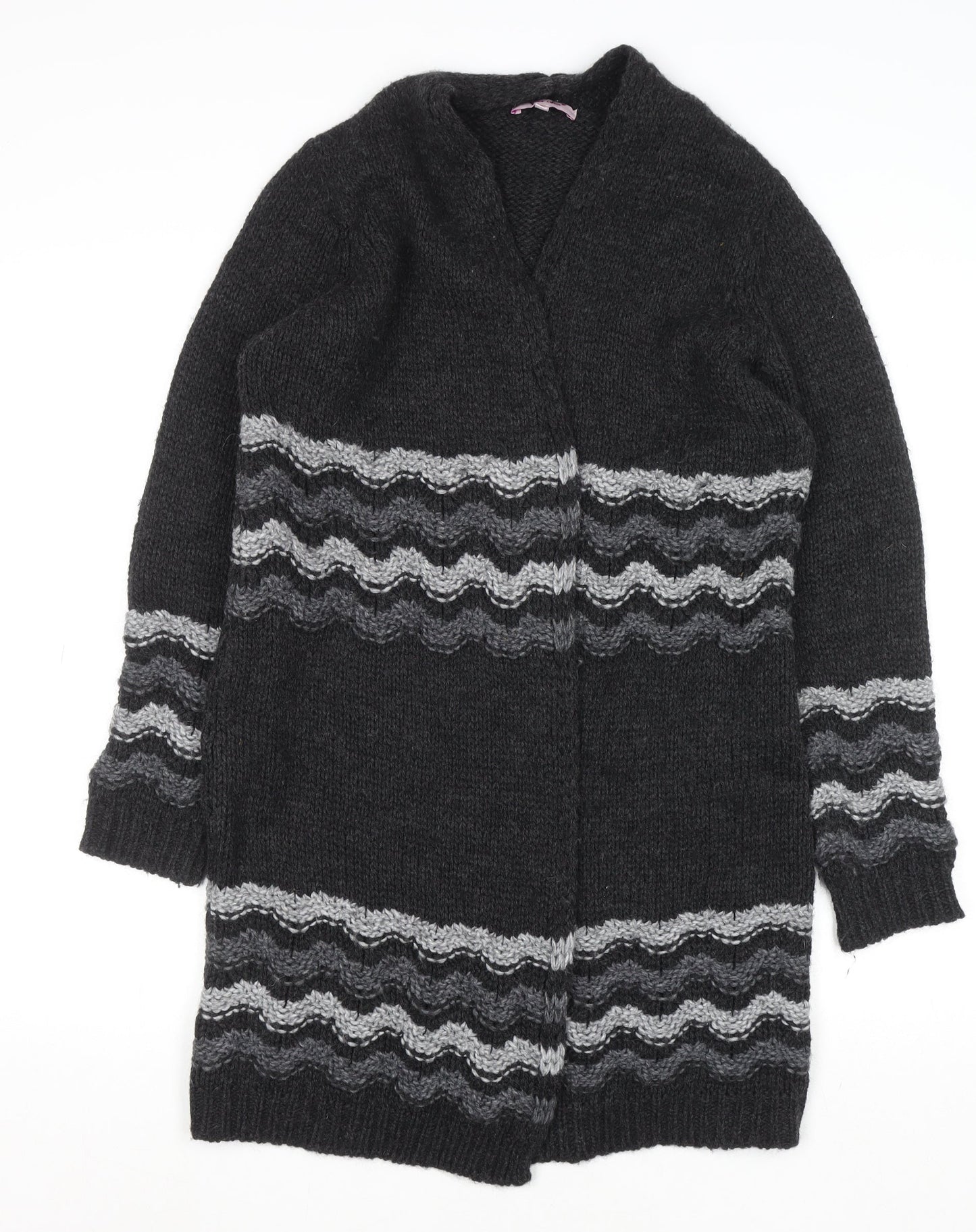 Marks and Spencer Women's Charcoal Grey Knit Cardigan M