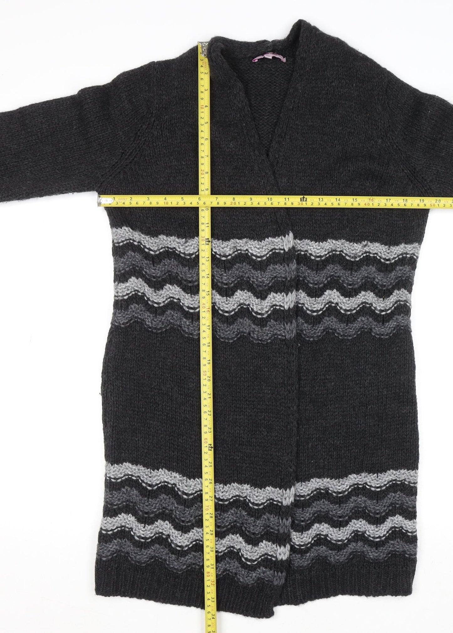 Marks and Spencer Women's Charcoal Grey Knit Cardigan M