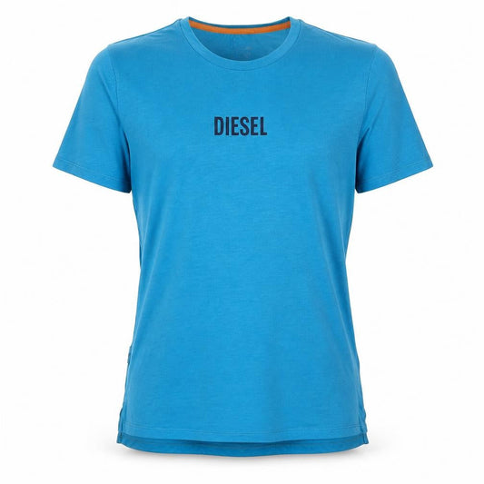 Diesel Men's Blue Studio Icon Slim Fit Logo T-Shirt M