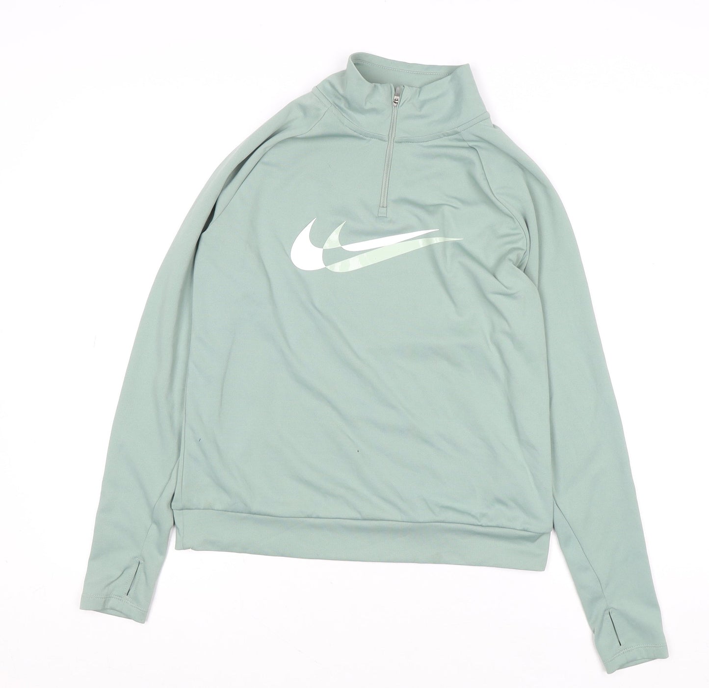 Nike Women's Green Dri-FIT 1/4 Zip Track Jacket XS