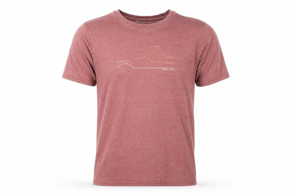 Mountain Warehouse Men Brown Graphic Outdoor Crew Neck T-Shirt M