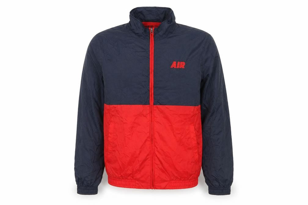Broken Standard Men’s Red & Blue Windbreaker Jacket L Lightweight Nylon