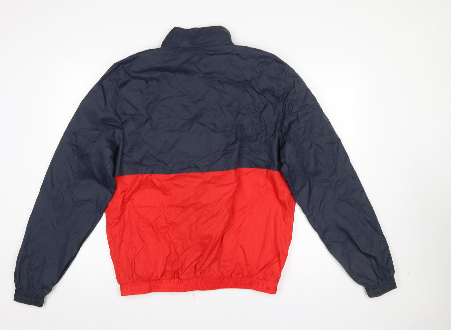 Broken Standard Men’s Red & Blue Windbreaker Jacket L Lightweight Nylon