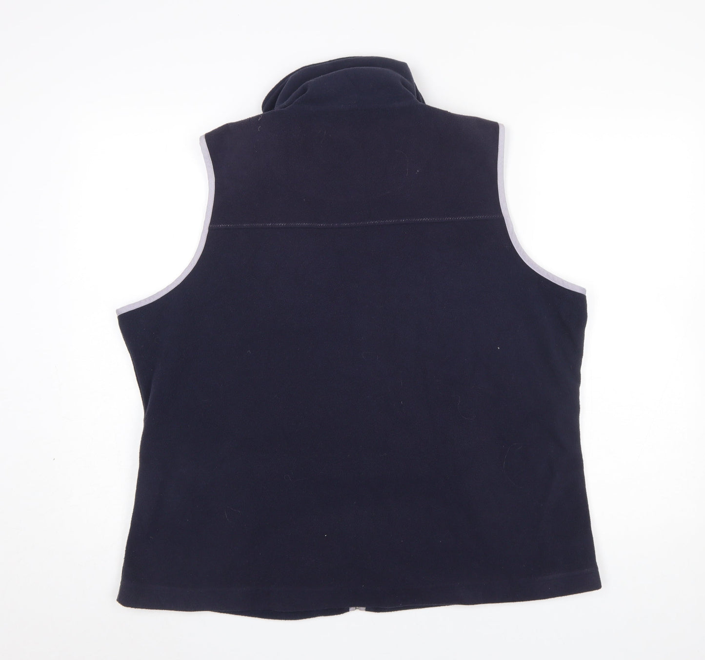 Tands Women's Navy Blue Fleece Bodywarmer Waistcoat Size 14