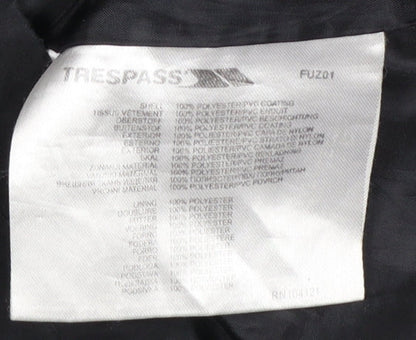 Additional view of Trespass boys’ black waterproof hooded parka jacket 11-12 years
