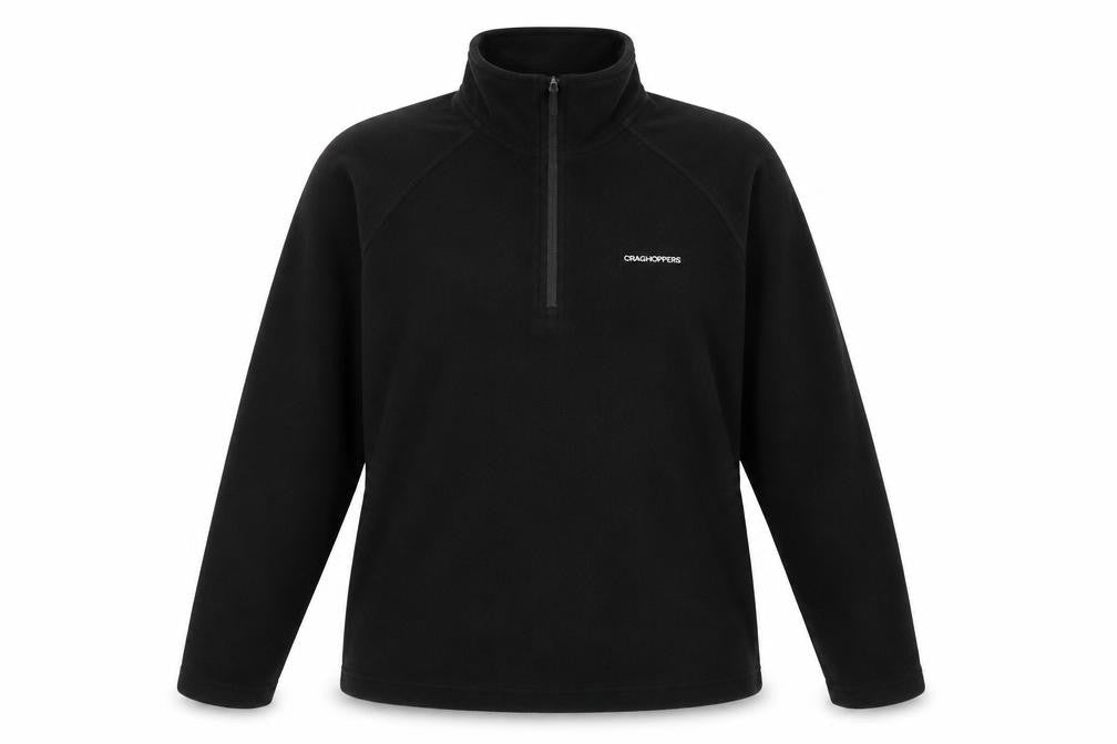 Craghoppers Womens Black Fleece 1/2 Zip Pullover Sweatshirt UK 12