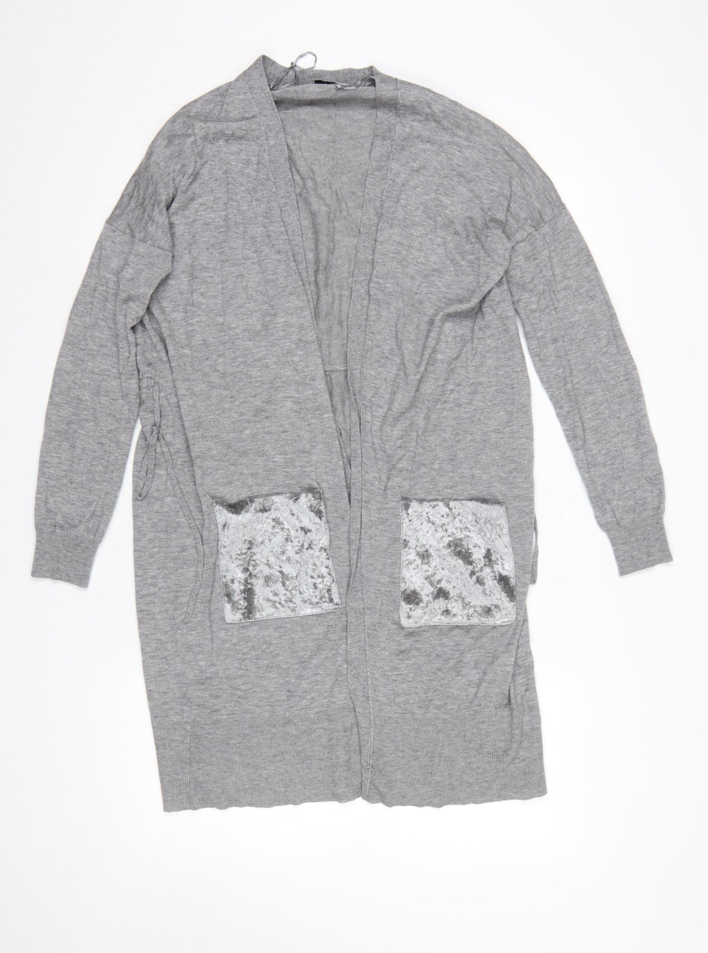 Marks and Spencer Womens Grey Long Sleeve Open Cardigan Size 12