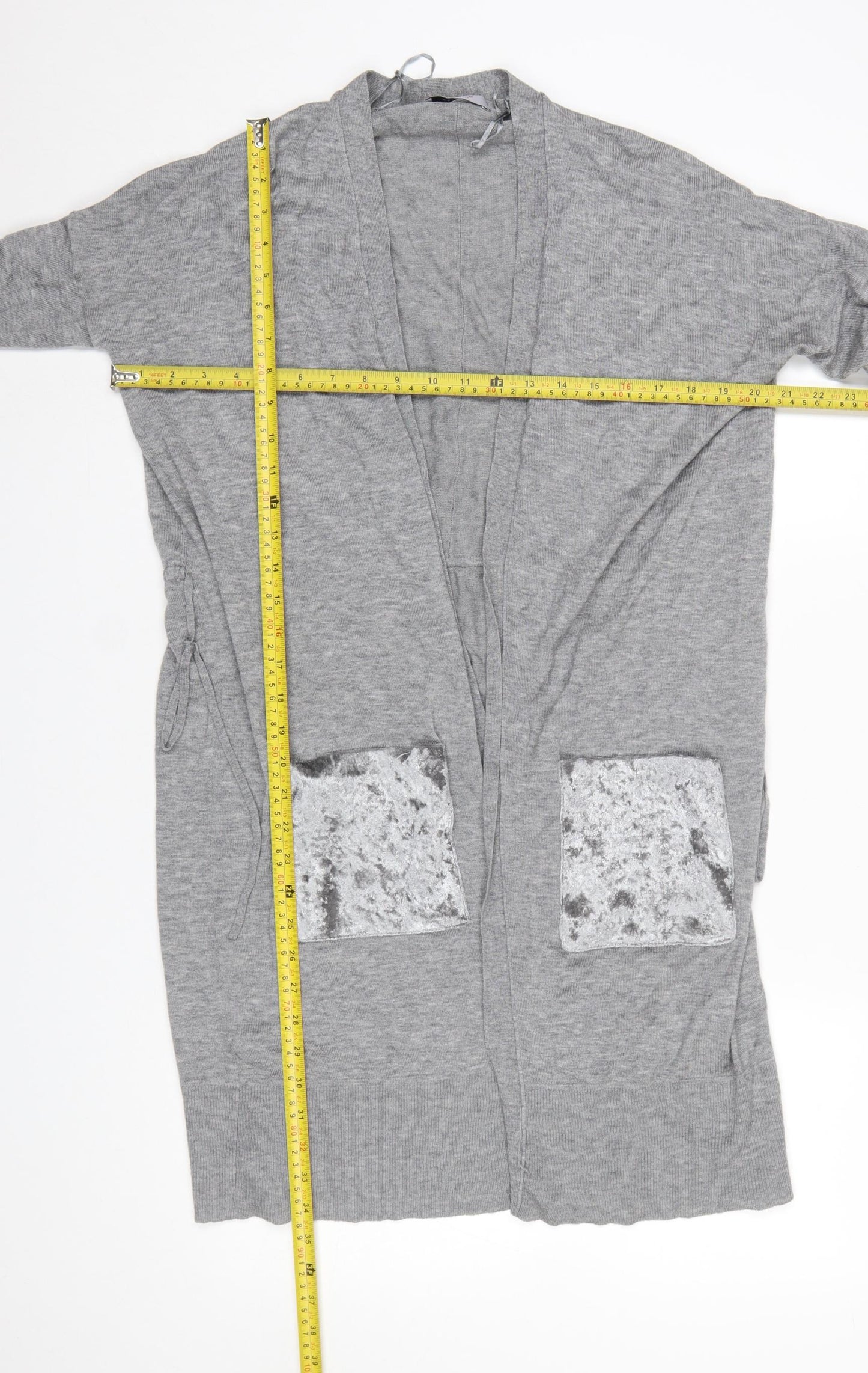 Marks and Spencer Womens Grey Long Sleeve Open Cardigan Size 12