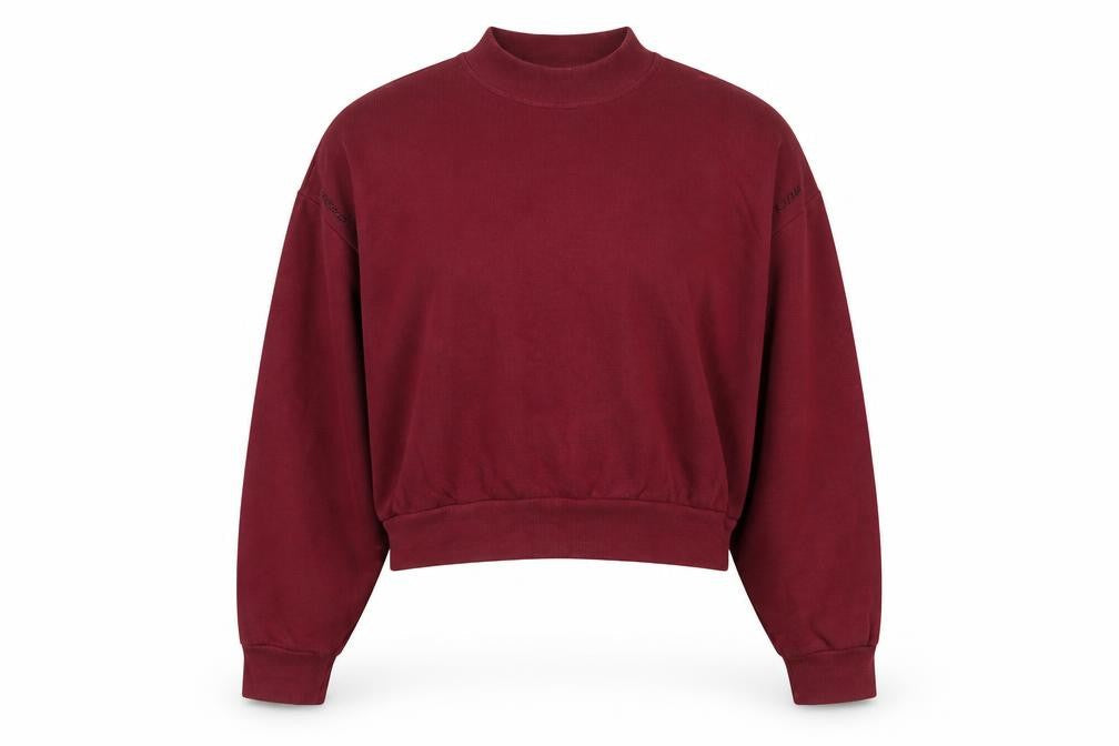 Kooples X Sport Women's Red Relaxed Fit Cotton Sweatshirt Size 2