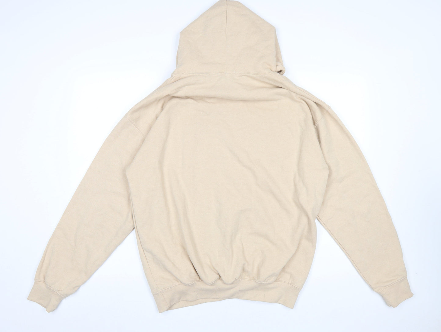 boohooMAN Men's Beige Tiger Graphic Pullover Hoodie Size S