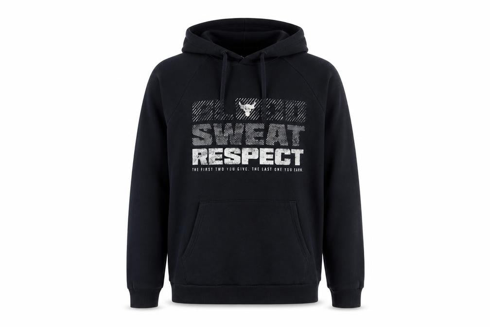 Under Armour Men’s Black Blood Sweat Respect Pullover Hoodie Size L