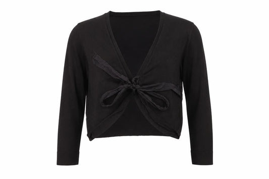 Phase Eight Women's Black V-Neck Tie Front Cardigan Size 16