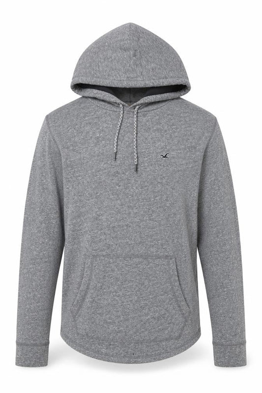 Hollister Men’s Grey Pullover Hoodie Medium Regular Fit