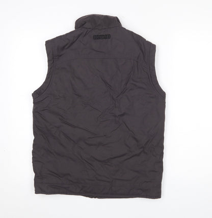 Animal Men's Grey Technical Softshell Bodywarmer Waistcoat S