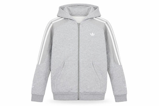 Adidas Girls Grey Full Zip Hoodie 12-13 Years Sports Fleece Jacket