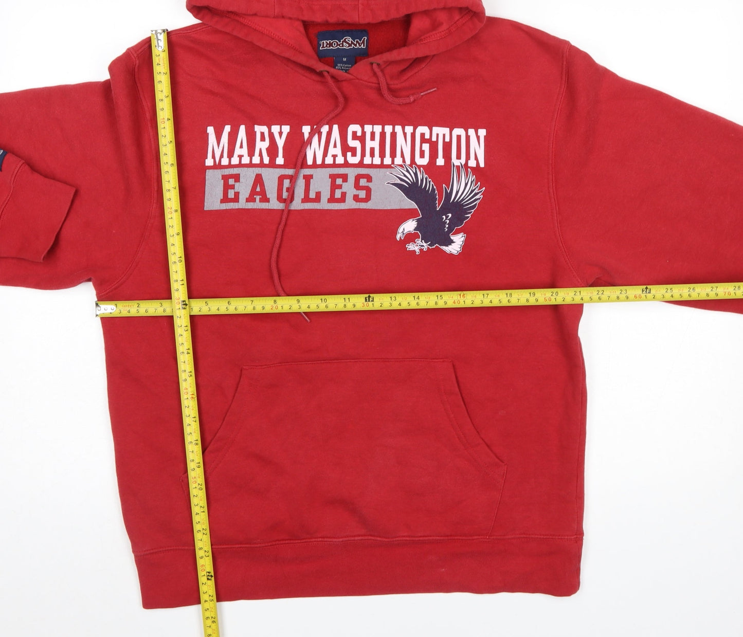 Jansport Red Mary Washington Eagles Hoodie Womens M Cotton Blend