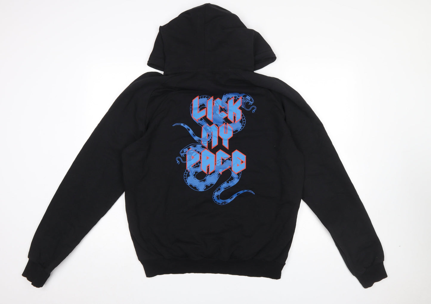 Bolongaro Trevor Men’s Black Pullover Hoodie L Graphic Print Snake Design