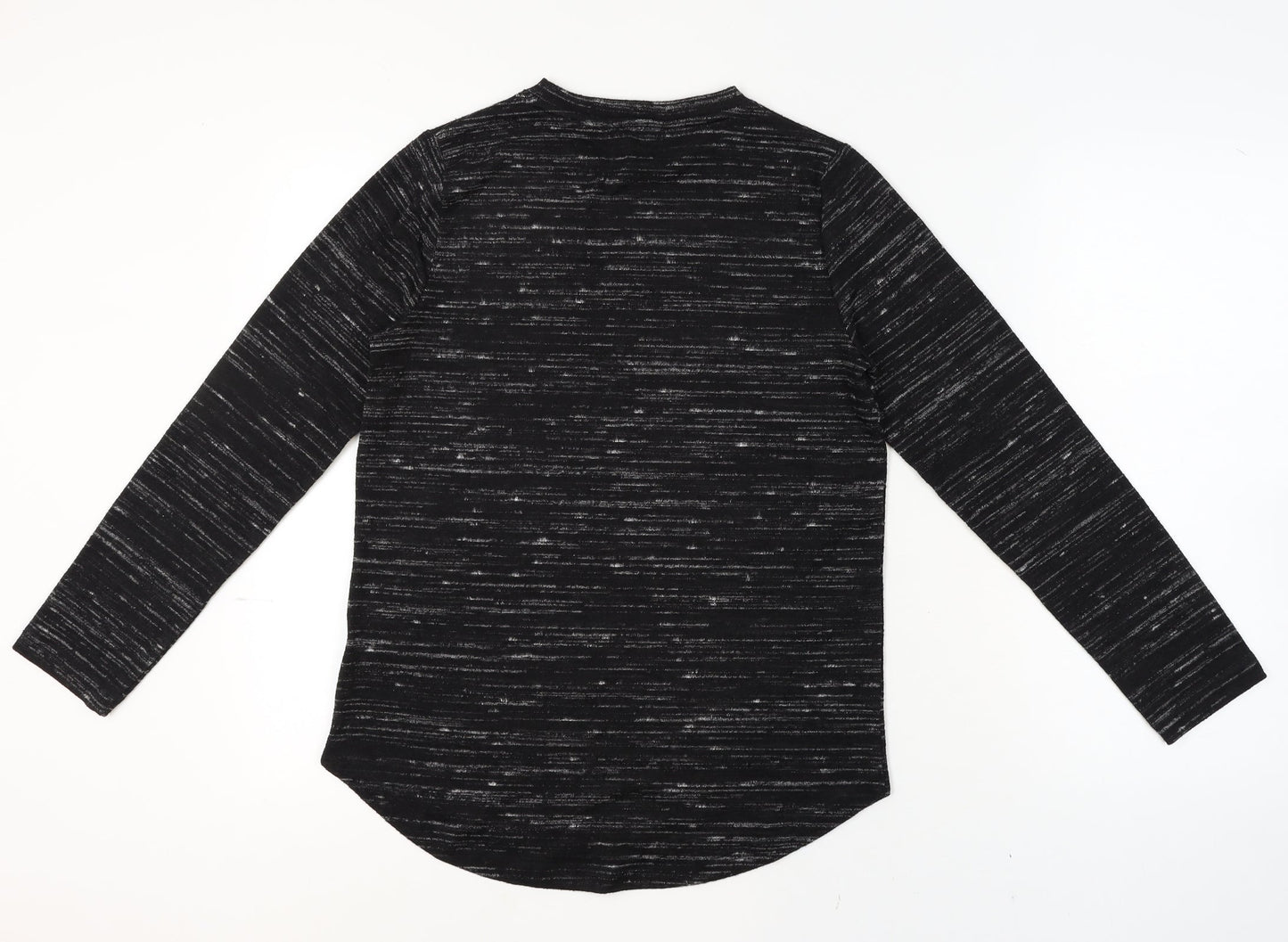 Marks and Spencer Women's Black Mix Long Sleeve Jersey Top Size 10
