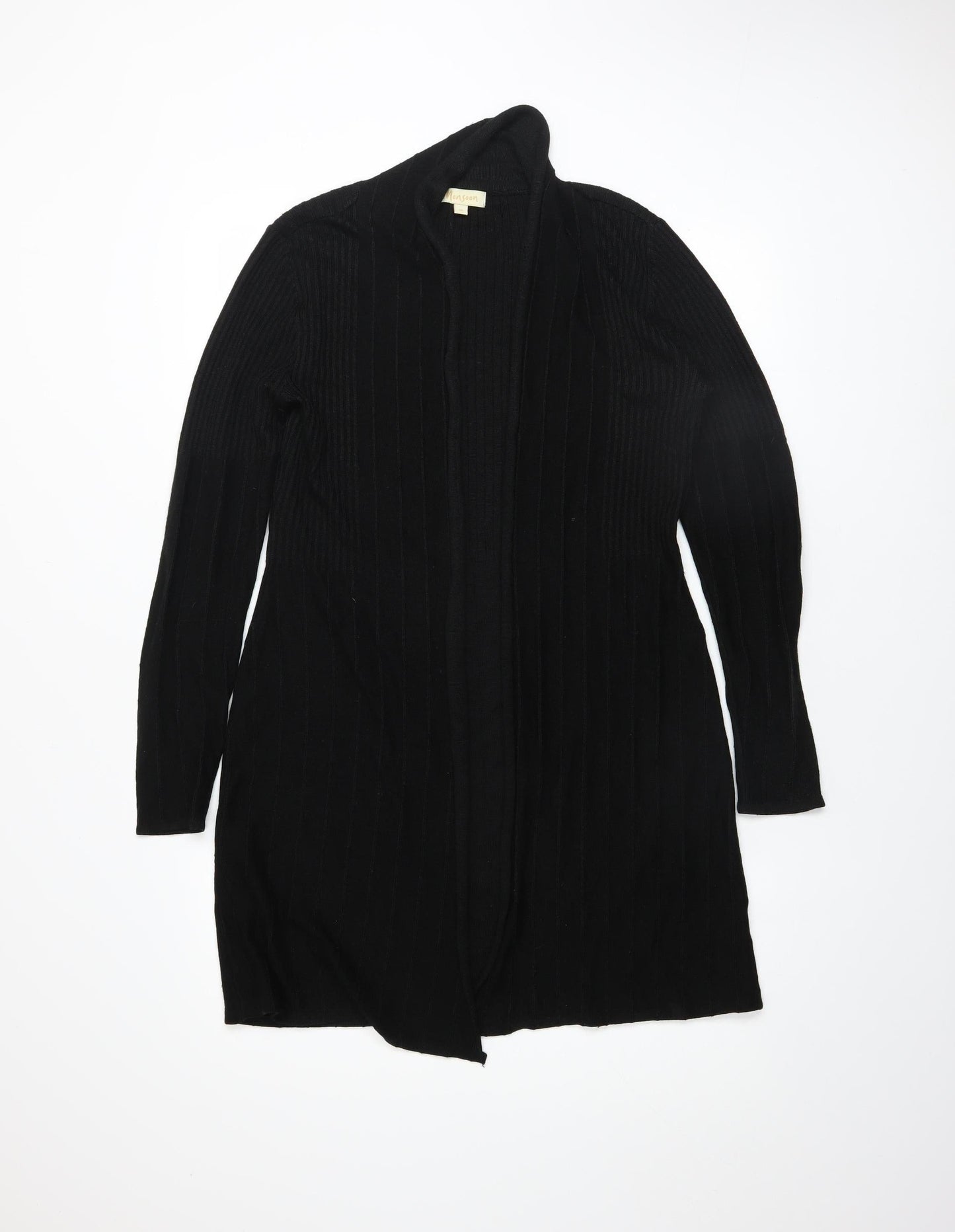 Monsoon Women’s Black Long Sleeve Knit Open Cardigan Size M