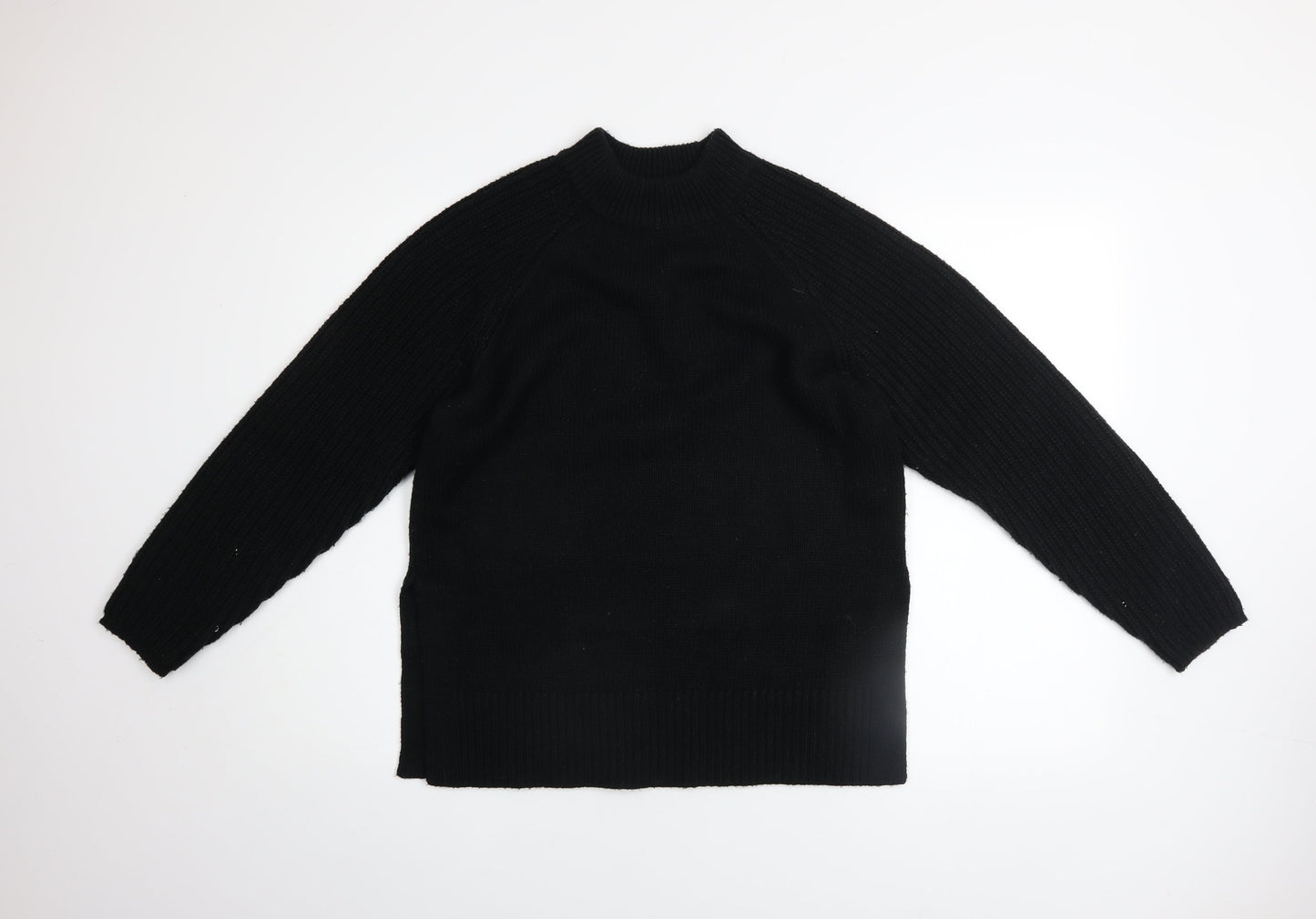 Marks and Spencer Women’s Black Mock Neck Knit Jumper Size S