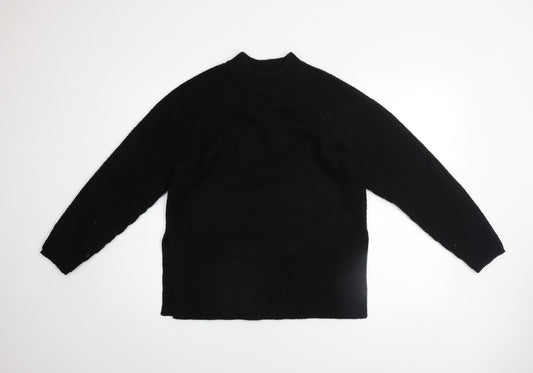 Marks and Spencer Women’s Black Mock Neck Knit Jumper Size S