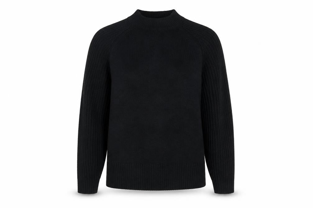Marks & Spencer Women’s Black Mock Neck Knit Jumper Size S