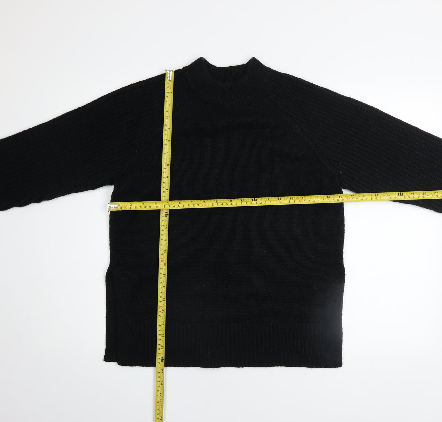 Marks and Spencer Women’s Black Mock Neck Knit Jumper Size S