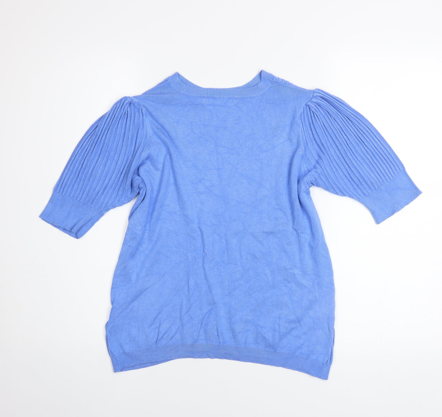 Marks and Spencer Women’s Blue 3/4 Sleeve Knit Tunic Top Size 14