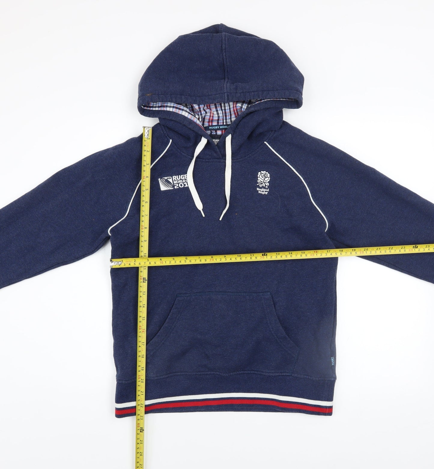 Canterbury Women's Navy England Rugby Hoodie Size 10 Pullover Cotton Blend