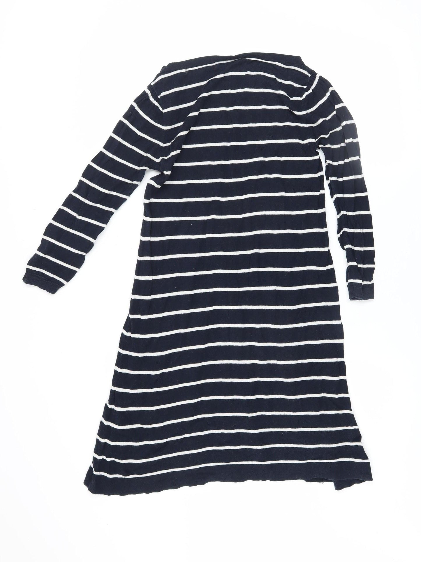 Warehouse Women’s Blue Striped Cotton Shift Dress Size 10