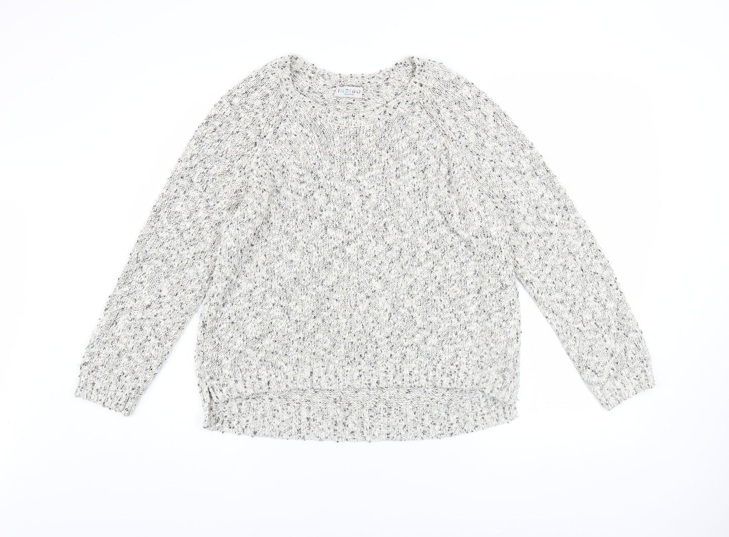 Marks and Spencer Women’s Grey Chunky-Knit Pullover Jumper Size 18