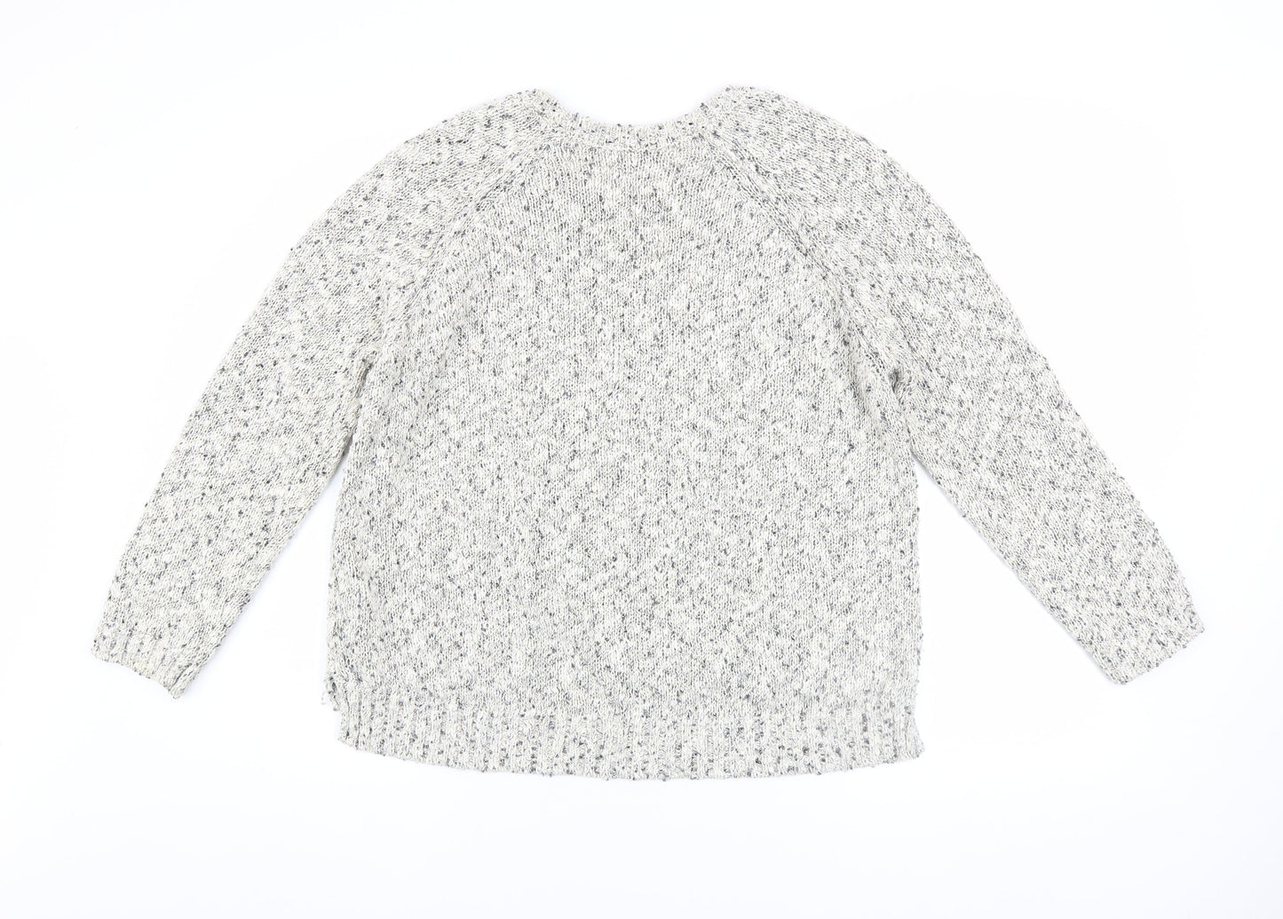 Marks and Spencer Women’s Grey Chunky-Knit Pullover Jumper Size 18