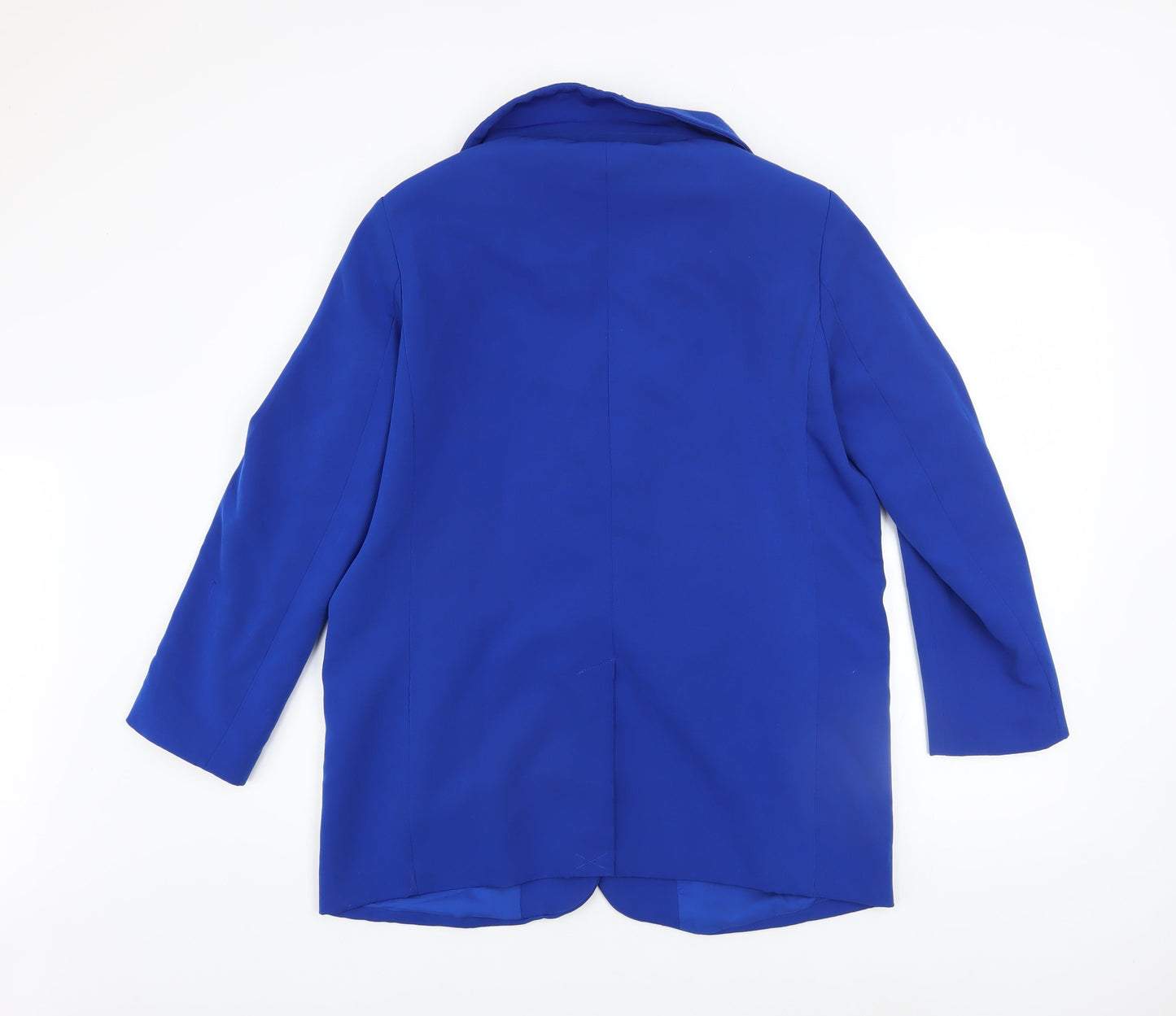 ONLY Women’s Blue Tailored Blazer Size 12 Single-Breasted Jacket