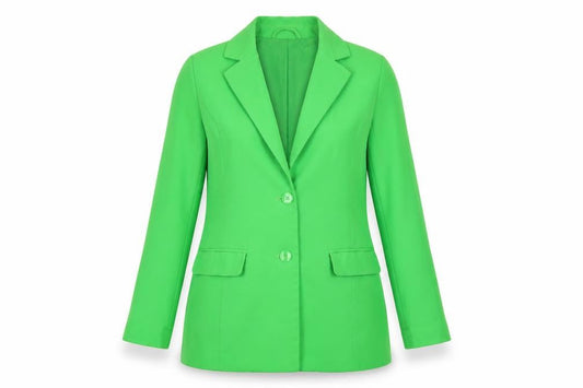Only Women Green Blazer Tailoring Style Size 12 Mid-Length