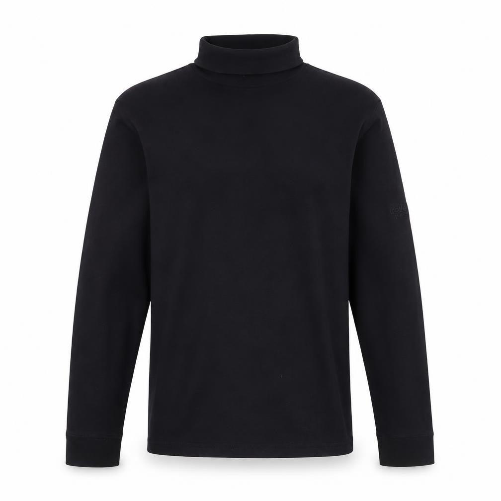 Cotton Traders Men's Black Roll Neck Long Sleeve Top Size M