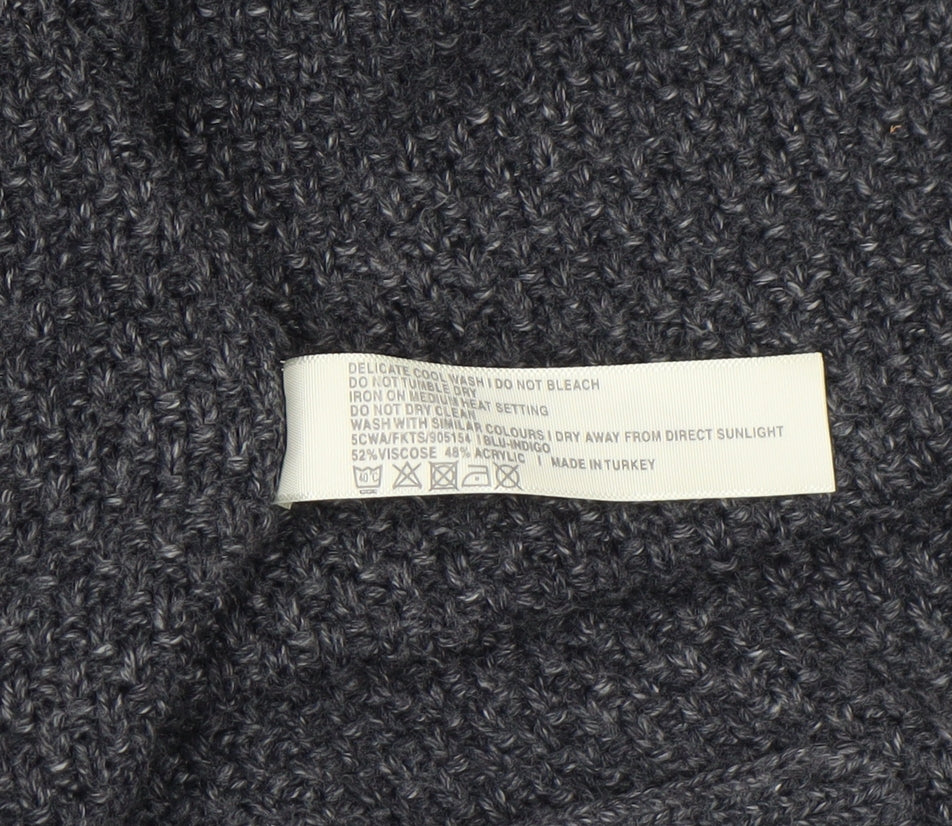 FatFace Women’s Grey Knit 3/4 Sleeve Open Cardigan Size 10